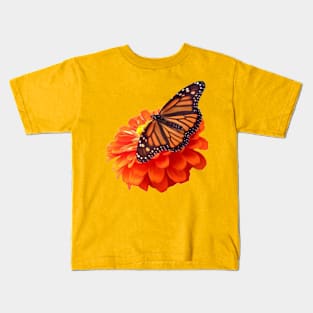 Butterfly and Zinnia Kids T-Shirt